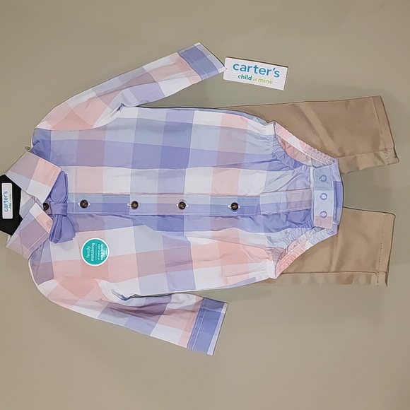 Carter's Child of Mine Baby Boy Outfit 3-Piece Set, 6-9 months - Picture 1 of 16